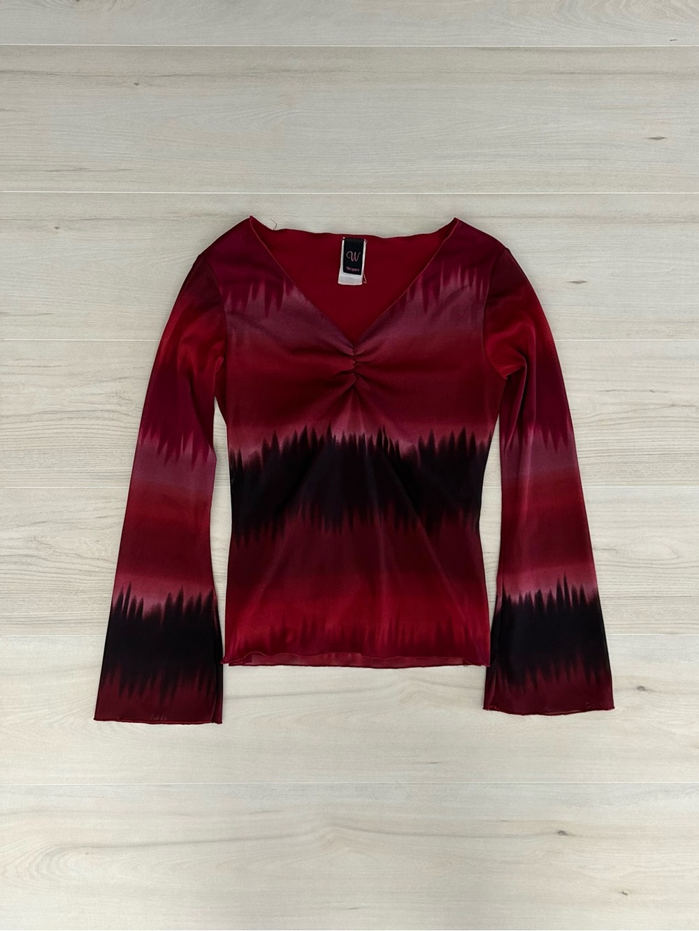 y2k tie dye wrapper long sleeve